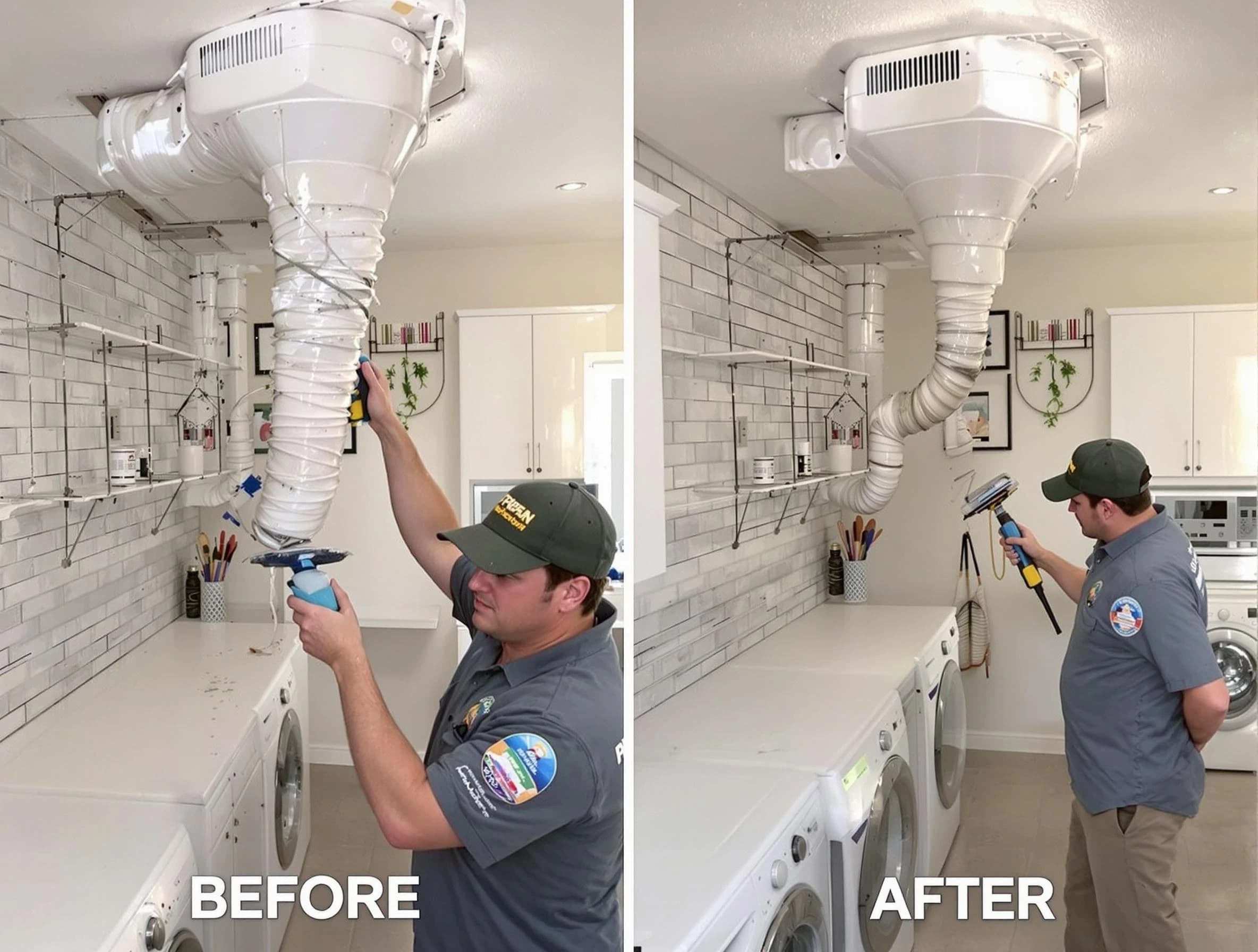 Professional dryer exhaust vent cleaning by Washington Terrace Dryer Vent Cleaning in Washington Terrace