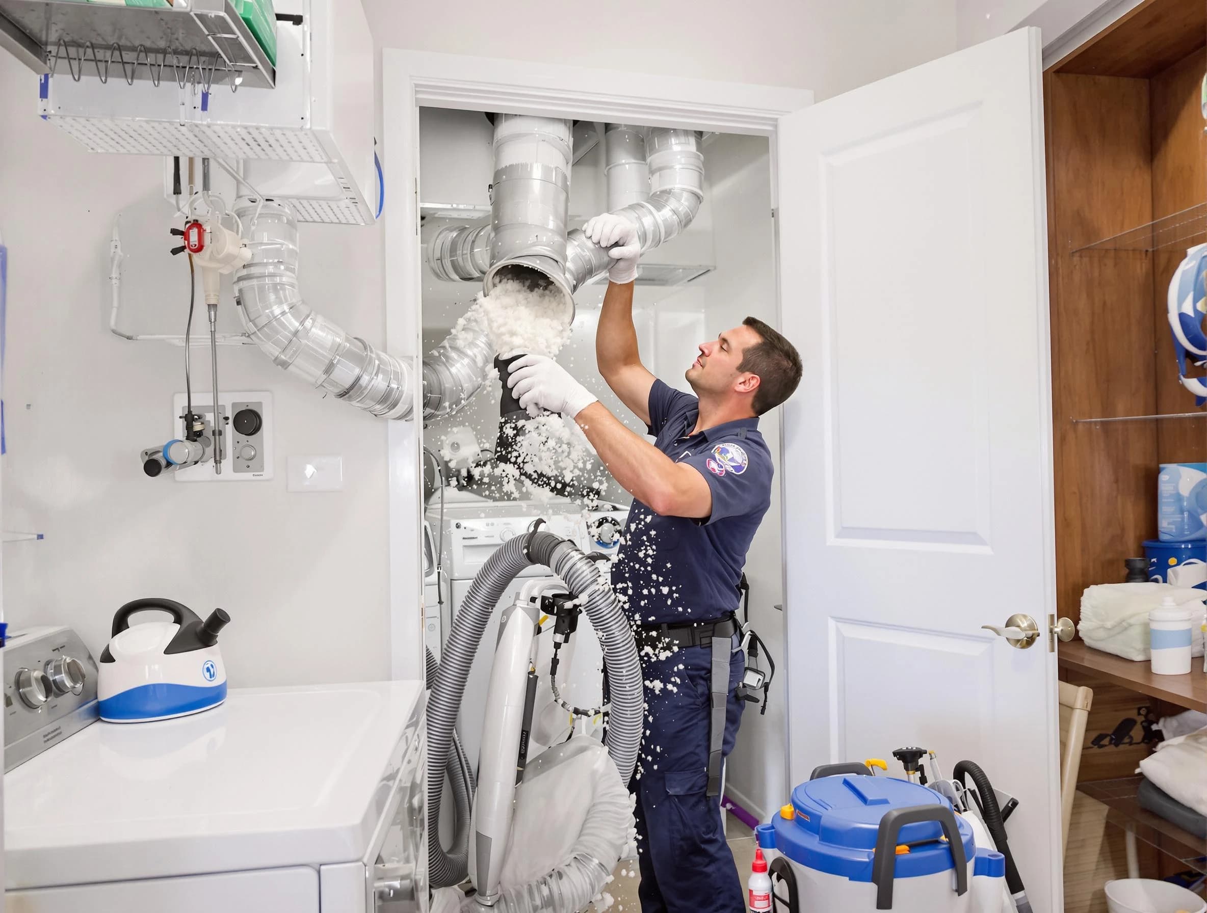 Washington Terrace Dryer Vent Cleaning technician delivering thorough residential dryer vent cleaning service in Washington Terrace