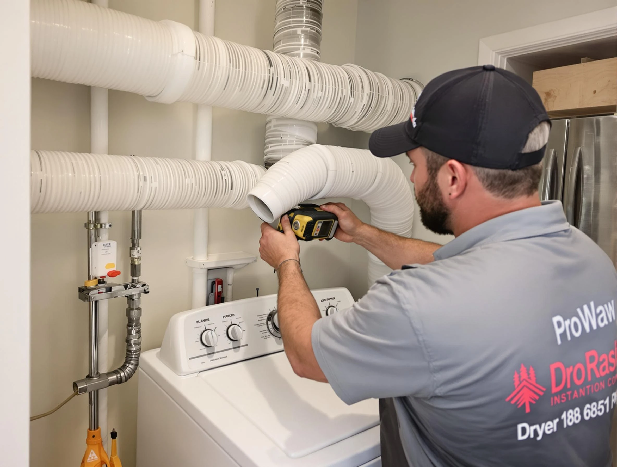 Professional dryer vent hose installation by Washington Terrace Dryer Vent Cleaning in Washington Terrace